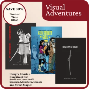 SSP Books - Adventure Bundle - Hungry Ghosts graphic novel, prose and Gun Street Girl graphic novel
